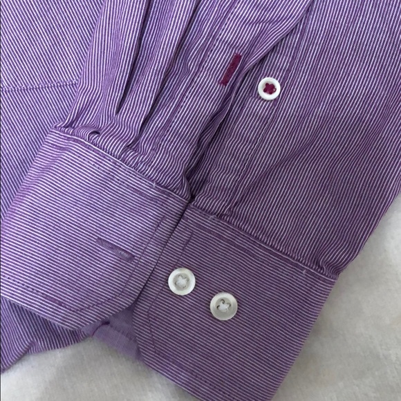 NWOT Izod Men’s Slim Fit Dress Shirt Large - Picture 8 of 8